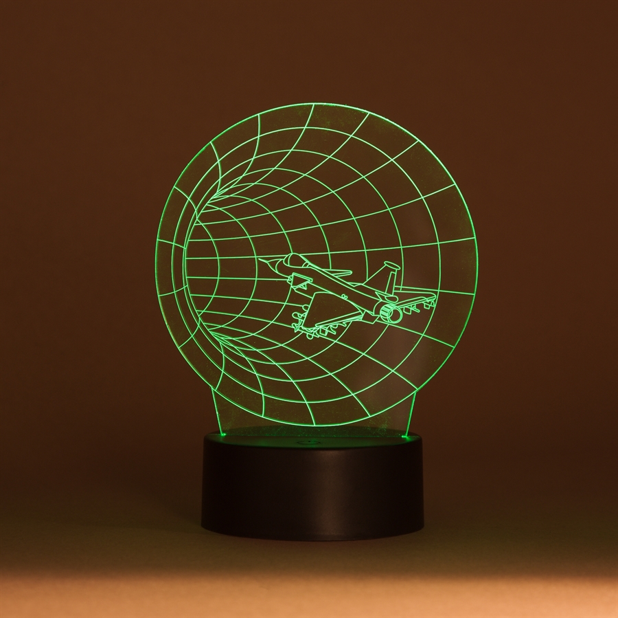 3D LED Acrylplade lampe Tunnel fly