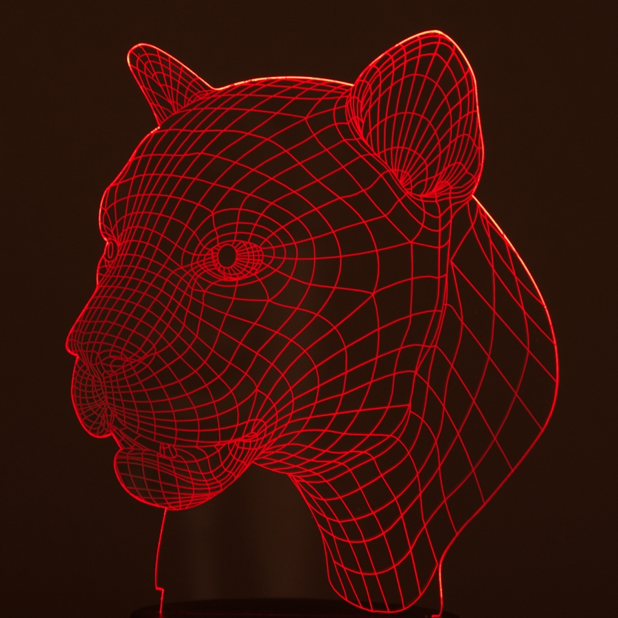 Plade til 3D LED lampe Puma