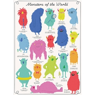 Plakat Monsters of the world