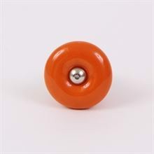 Orange klassisk knop stor