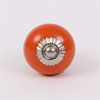 Orange rund knop