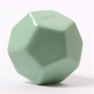 Lys grøn diamant knop/knage