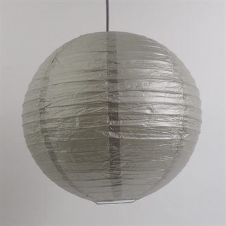 Rispapir lampeskærm 40 cm. Sølv