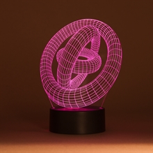 3D LED Acrylplade lampe Ringe