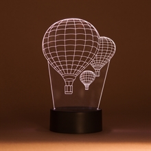 3D LED Acrylplade lampe Luftballoner