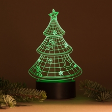3D LED Acrylplade lampe Juletræ