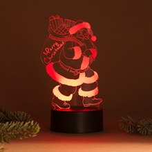 3D LED Acrylplade lampe Julemand