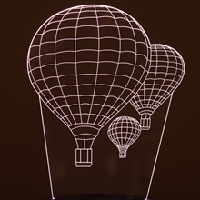 Plade til 3D LED lampe Luftballoner